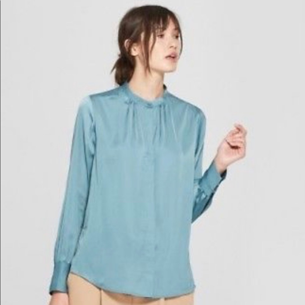 Prologue Mandarin Collar Blouse